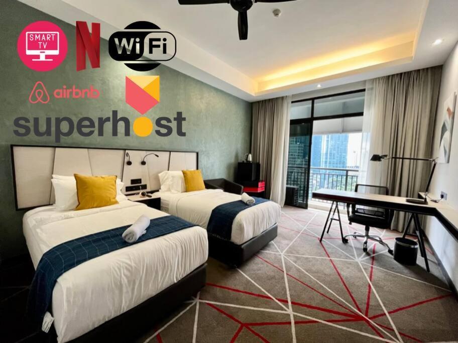 #23 Kl Towel View Twin Bed Suites @ Infinity Pool Kuala Lumpur Eksteriør bilde